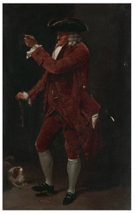 Un caballero con un perro de Louis Leopold Boilly