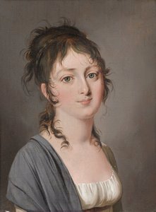 Louis-Léopold Boilly - Retrato de la condesa François de Sainte-Aldegonden de Louis Leopold Boilly