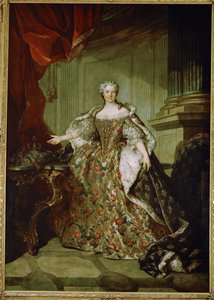 Marie Leszczynska, reina de Francia, esposa de Luis XV, hija de Stanislas Leszczynski, rey de Polonia ... de Louis M. Tocque