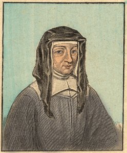 Retrato de Luisa de Marillac (Louise Le Gras) (1591-1660) - Grabado de "La enseñanza religiosa por los ojos. Maravilloso álbum" de Louis Maitrejean y Georget Ramond - Francia 1910 de Louis Maitrejean
