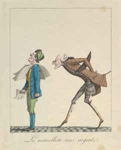 Le Nouvelliste Sans Argent, 1814 de Louis Maleuvre