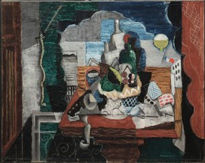 café nocturno de Louis Marcoussis