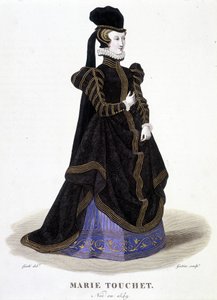 Retrato de Marie Touchet (1549-1638) - en “Galerie francaise de femmes famés” de Louis Marie Lante