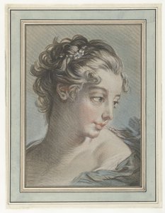 Busto de mujer joven Camiseta de mujer de Louis Marin Bonnet