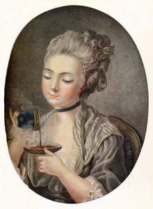 Chica tomando café, c1774 de Louis Marin Bonnet