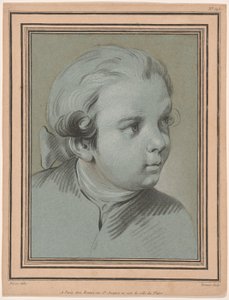 Cabeza de niño girada tres cuartos a la derecha de Louis Marin Bonnet