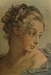 La cabeza de una joven, c1760-1790, 1913