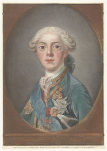 Retrato de Louis Stanislas Xavier de Francia Louis-Stanislas-Xavier de Francia, conde de Provenza (título sobre el objeto) de Louis Marin Bonnet
