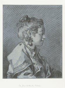 Retrato de una camarera finlandesa Tête de femme de chambre Finoise de Louis Marin Bonnet