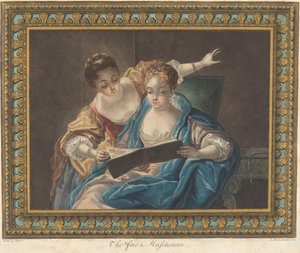 Los finos músicos, 1775 de Louis Marin Bonnet