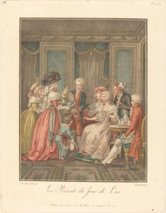 Los regalos del día de Año Nuevo de Louis Marin Bonnet after Jean Baptiste Hüet, I