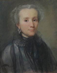 Retrato de una mujer de la nobleza polaca, 1776 de Louis Marteau