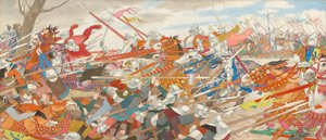 El tumulto del conflicto (serie Juana de Arco: IV) de Louis Maurice Boutet de Monvel