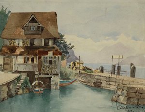 Casa en el canal, 1878 de Louis Michel Eilshemius