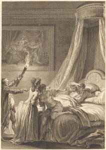 El gascón castigado de Louis Michel Halbou and Antoine Jean Duclos after Jean Honoré Fragonard