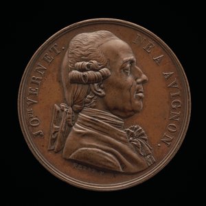 Claude-Joseph Vernet, 1714-1789, pintor [anverso], 1826 de Louis Michel Petit