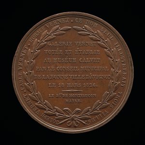 Inscripción [reverso] de Louis Michel Petit