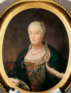 Bárbara de Braganza (1711-1758), Reina de España (1746-1758) esposa de Fernando VI de Louis Michel van Loo