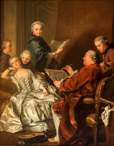Carle Van Loo y su familia