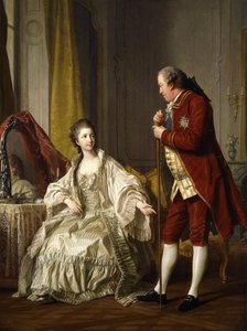 Doble retrato del Marqués y la Marquesa de Marigny, 1769 de Louis Michel van Loo