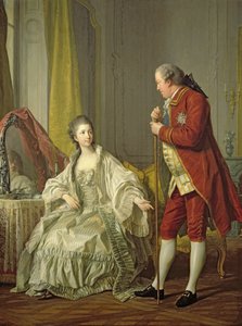 Retrato del Marqués de Marigny y su esposa, Marie-Francoise Constance Julie Filleul de Louis Michel van Loo