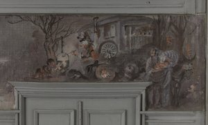Le repas des comédiens - Modelo para el comedor de Jean Coquelin, Villa Longchamp, Neuilly, hacia 1900 (óleo) de Louis Morin