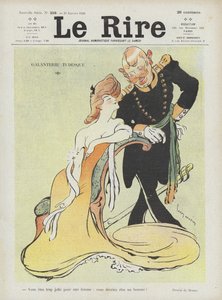 Galanteo teutónico (Ilustración para Le Rire) de Louis Morin