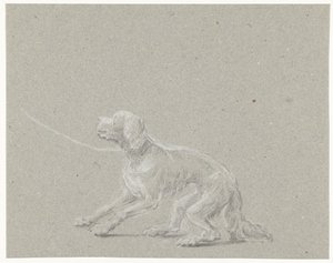 Perro con correa de Louis Moritz