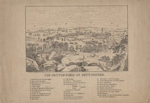 El campo de batalla de Gettysburg, c.1867