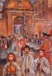 Procesión solemne en Frejus en honor a San Leonce de Louis Ollier