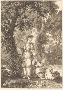 La prometida del rey de Garbe: El árbol de Louis Petit after Jean Honoré Fragonard