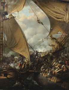 Escena de abordaje de Louis Philippe Crepin