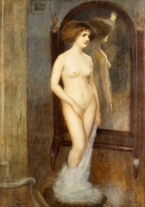 Un desnudo en el espejo