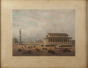 Bolsa de valores en San Petersburgo, finales de 1840 de Louis Pierre Alphonse Bichebois