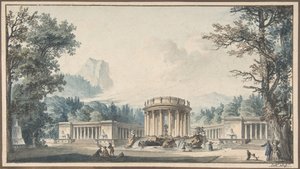 Proyecto para una decoración de fiesta, s.f. de Louis Pierre Baltard