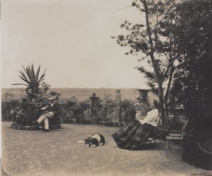 Sin título (Hombre y mujer relajantes) de Louis Pierre Theophile Dubois de Nehaut