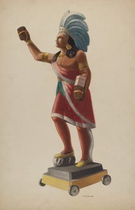 Indio de tienda de cigarros, 1938 de Louis Plogsted