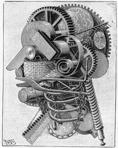 La cabeza de un inventor, 1893 de Louis Poyet