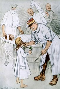 Paz e Intervención: Militarismo alemán en la mesa de operaciones de los Aliados, 1916 de Louis Raemaekers
