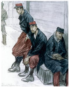 Los prisioneros, 1916 de Louis Raemaekers