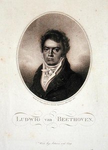 Ludwig van Beethoven (1770-1827) grabado por Blasius Hofel (1792-1963) 1814
