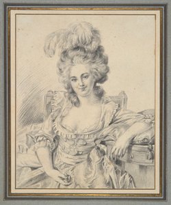 Retrato de una dama, estudio preparatorio para un cuadro