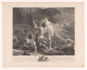 Venus en Vulcano Les Forges de Vulcain (título sobre el objeto) de Louis Simon Lempereur