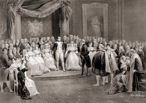 Napoleón y su corte. (imprimir) de Louis Stanislas (after) Marin Lavigne