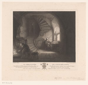 filósofo contemplativo La philosophe en contemplation (título sobre objeto)