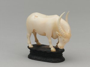 Alfil negro, pieza de ajedrez, India, circa 1820 de Louis Thomas Bardel
