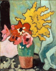 Anemones et Mimosa de Louis Valtat