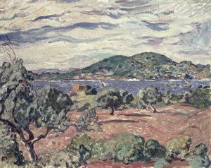 Bahía de Antheor, c.1906-07 (óleo sobre lienzo) de Louis Valtat