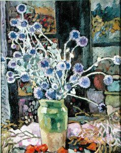 Ramo de flores en la ventana de Louis Valtat