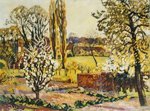 Paisaje de Choisel; Paysage de Choisel, c.1914 (óleo sobre lienzo) de Louis Valtat